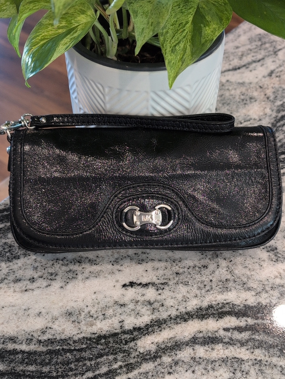 Michael Kors Patent Leather Clutch Wristlet